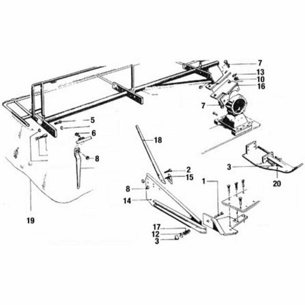 Aftermarket Disc Mower Curtain fits Vicon CM216 CM217 ECC1106958 EC1106958 97884570